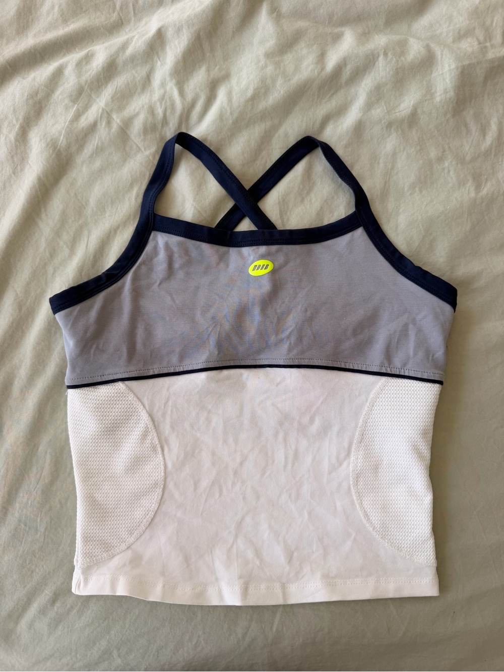 Dairy Boy - Women’s Two-Tone Athletic Tank Top — Gray and White